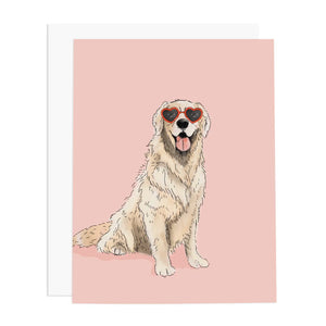 Golden Heart Eyes Card