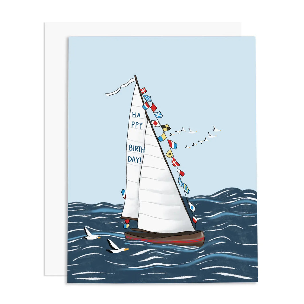 HBD Sailboat Card
