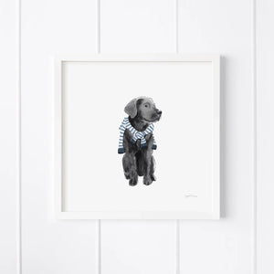 Preppy Lab R Print