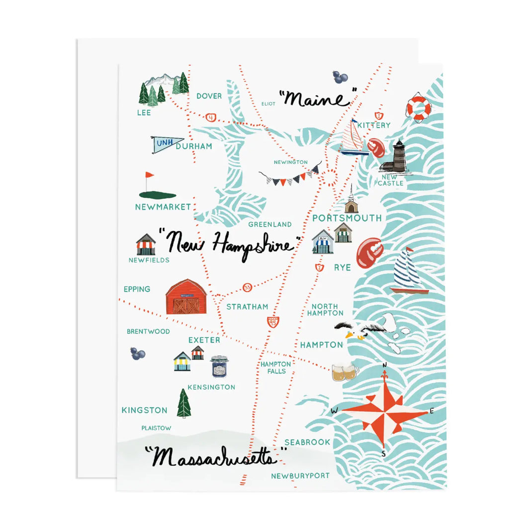 Seacoast NH Map Card
