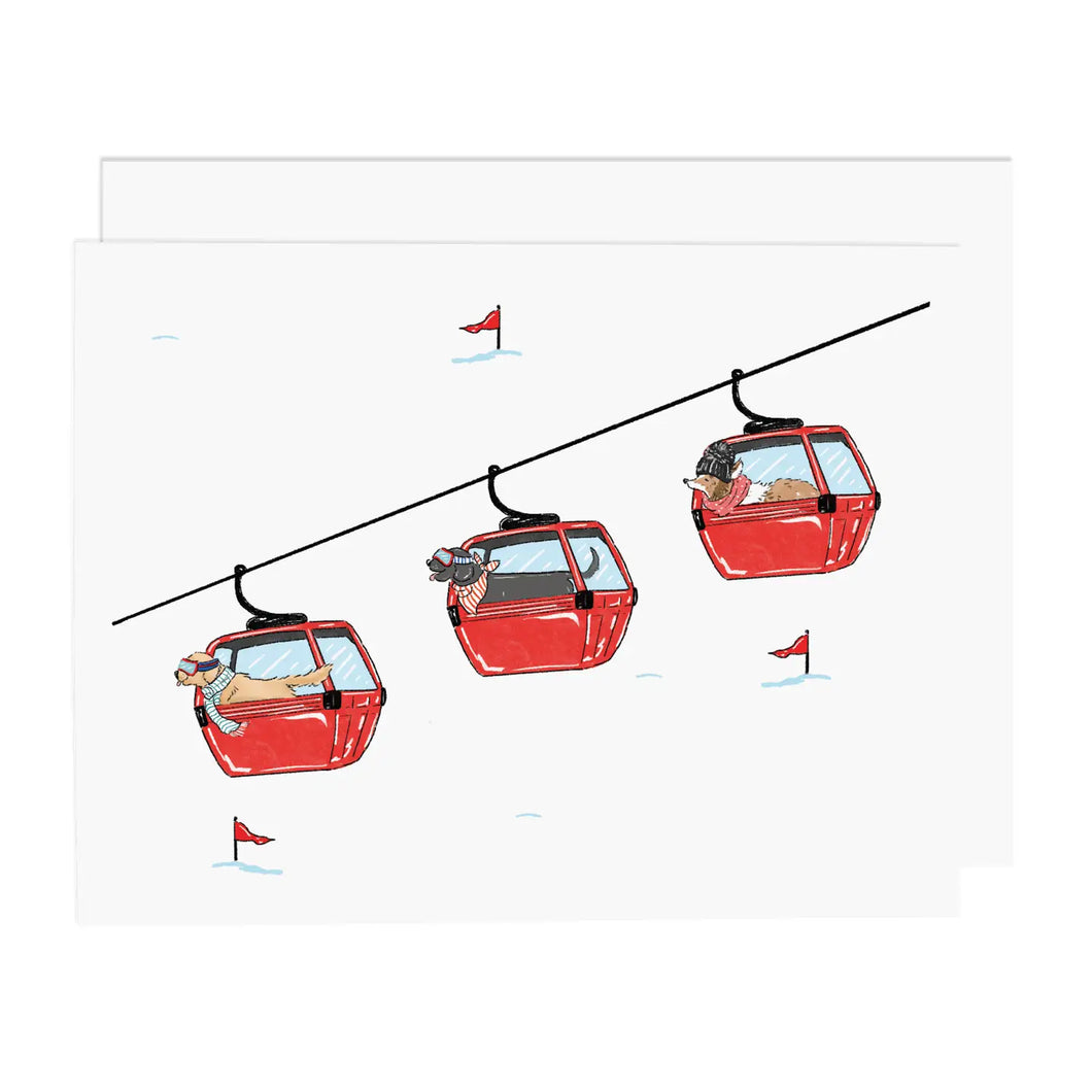 Ski Dogs Gondola Card