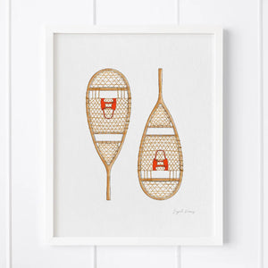 Snow Shoes Print