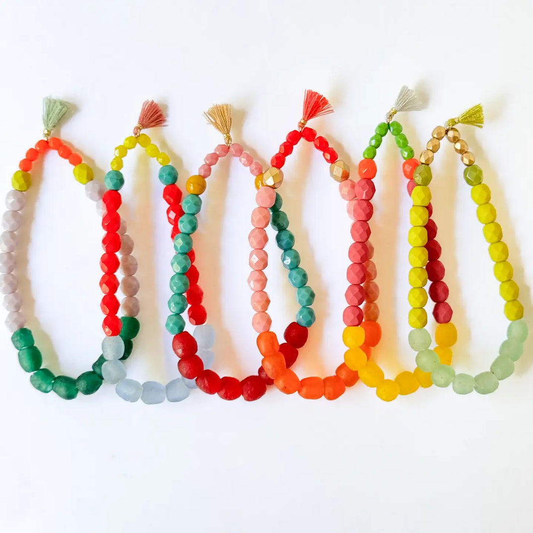 Recycled African Glass Bracelet