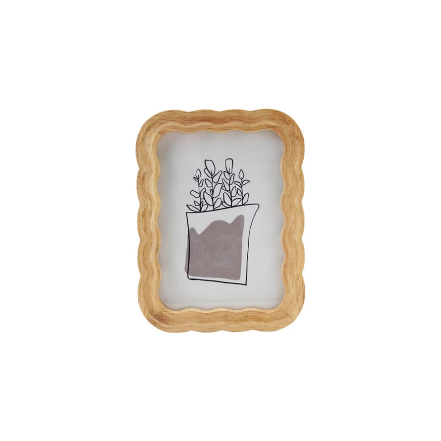 Rubber Wood Scallop Frames