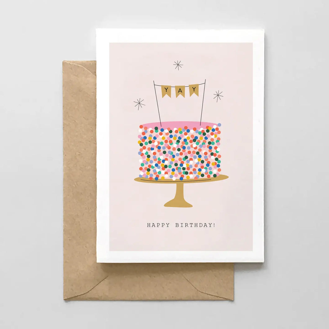 Birthday Sprinkle Cake Card