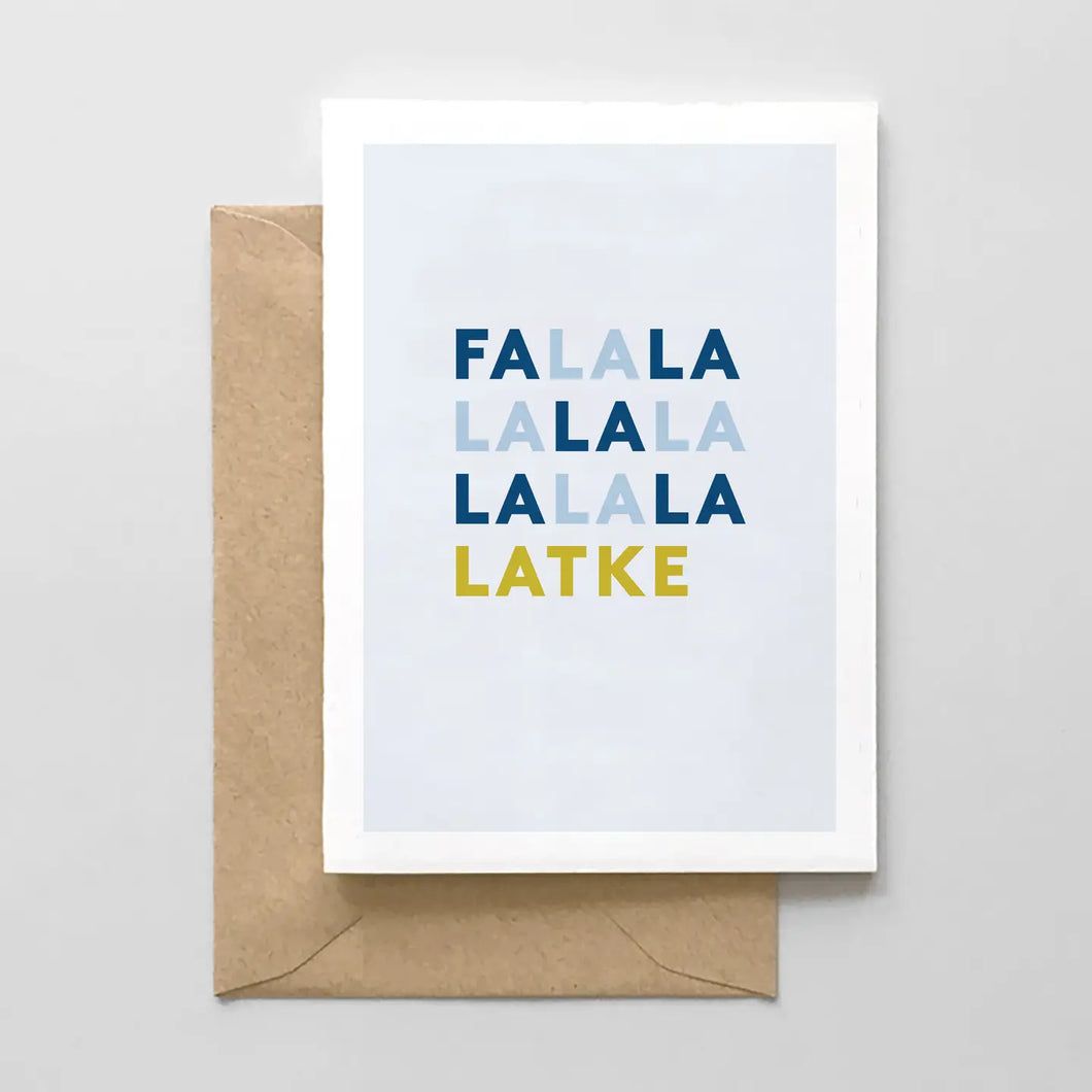 Fa La La Latke Card