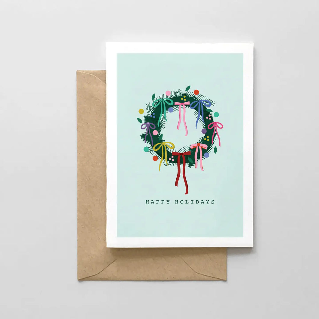 Wreath Bow Card