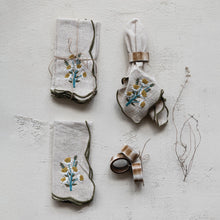 Load image into Gallery viewer, Scallop Napkins with Embroidering
