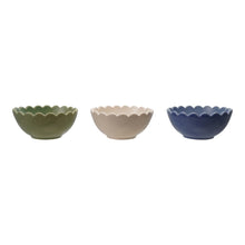 Load image into Gallery viewer, Scalloped Stoneware Bowls
