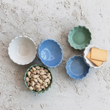 Load image into Gallery viewer, Scalloped Stoneware Bowls
