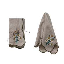 Load image into Gallery viewer, Scallop Napkins with Embroidering
