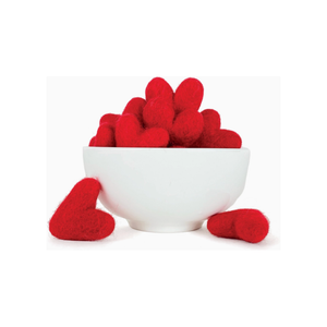 Mini Red Felt Heart