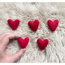 Load image into Gallery viewer, Mini Red Felt Heart
