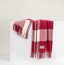 Load image into Gallery viewer, Red Buffalo Check Throw
