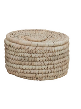 Load image into Gallery viewer, Hand-Woven Basket with Lid
