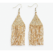 Load image into Gallery viewer, Lexie Solid Bead Fringe Earring

