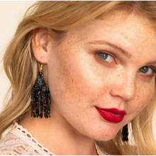Load image into Gallery viewer, Lexie Solid Bead Fringe Earring

