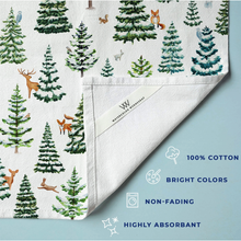 Load image into Gallery viewer, Woodland Tea Towel
