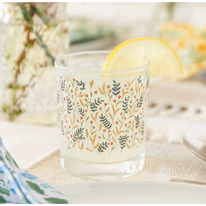 Etched Short Glass