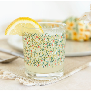 Etched Short Glass
