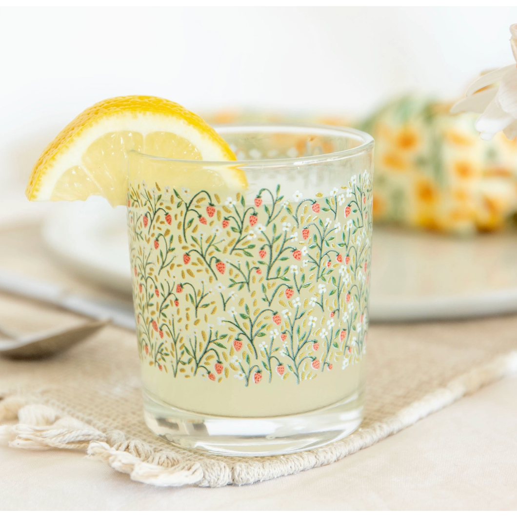 Etched Short Glass