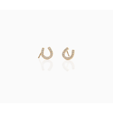 Load image into Gallery viewer, Horseshoe Crystal Stud
