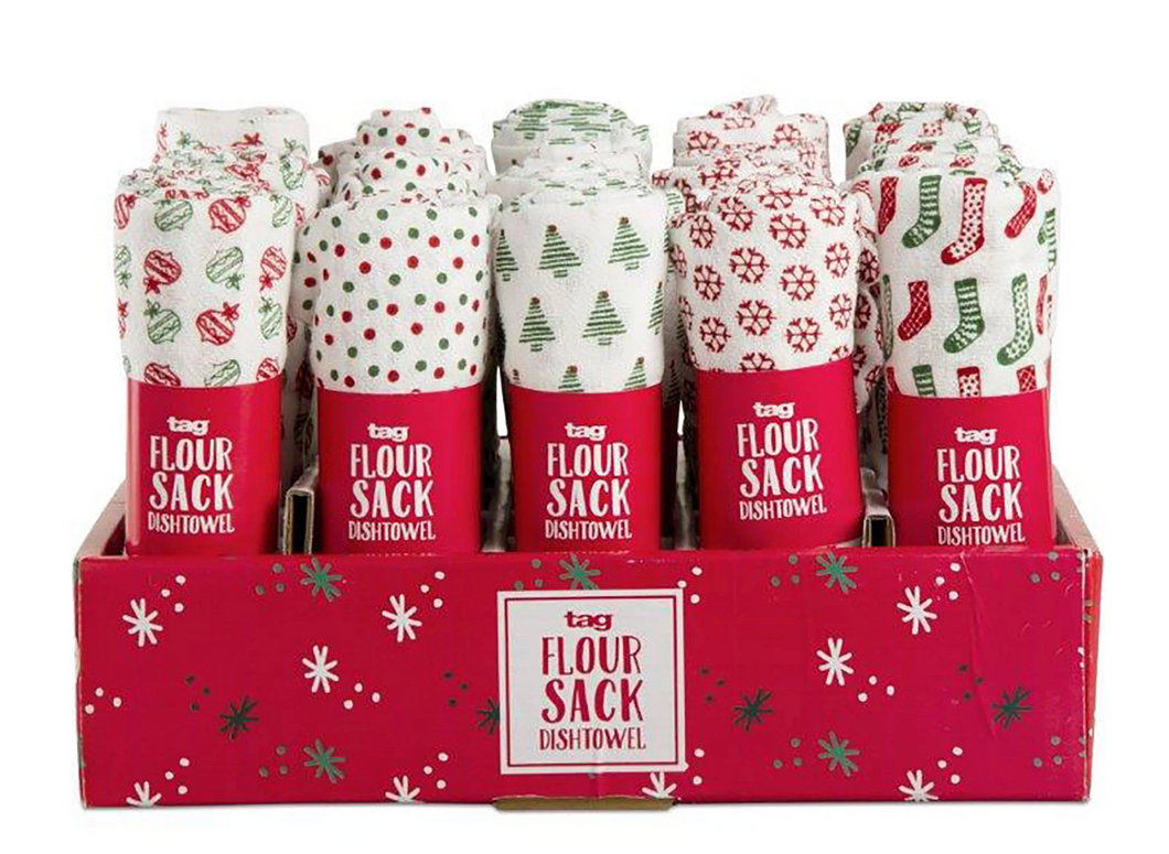 Holiday Floursack Dishtowel