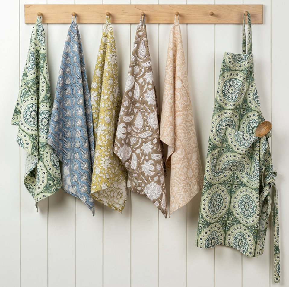 Block Print Tea Towel Set