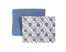 Load image into Gallery viewer, Blue Floral Towel Set
