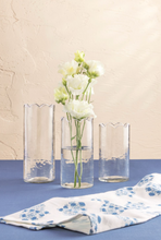 Load image into Gallery viewer, Scalloped Glass Bud Vase
