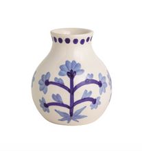 Load image into Gallery viewer, Blue Floral Bud Vases
