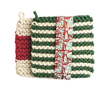 Load image into Gallery viewer, Stripe Set Pot Holders
