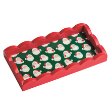 Load image into Gallery viewer, Scalloped Holiday Tray
