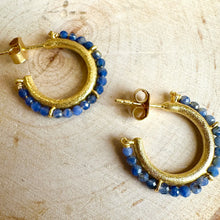 Load image into Gallery viewer, Stone Hoops
