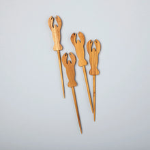 Load image into Gallery viewer, Teak Lobster Picks
