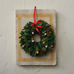 Handmade Wool Felt Wreath