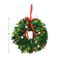 Load image into Gallery viewer, Handmade Wool Felt Wreath
