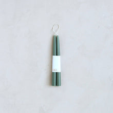 Load image into Gallery viewer, The Floral Society 9" Dipped Taper Candles - Moss
