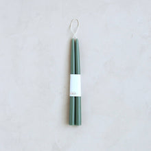 Load image into Gallery viewer, The Floral Society 12" Dipped Taper Candles - Moss
