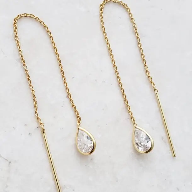Crystal Threader Earrings