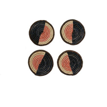 Load image into Gallery viewer, Raffia Coasters, Set 4
