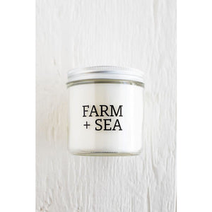 candle, farm + sea