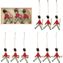 Load image into Gallery viewer, Wood Laser Cut Soldier Ornaments
